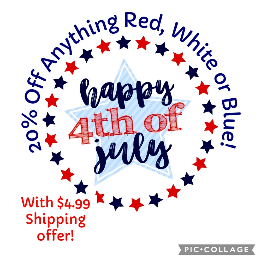 20% Off Red, White or Blue Items